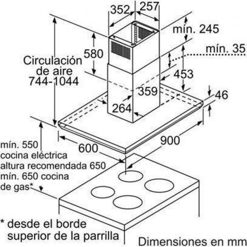 Máy hút mùi Bosch DIB098E50