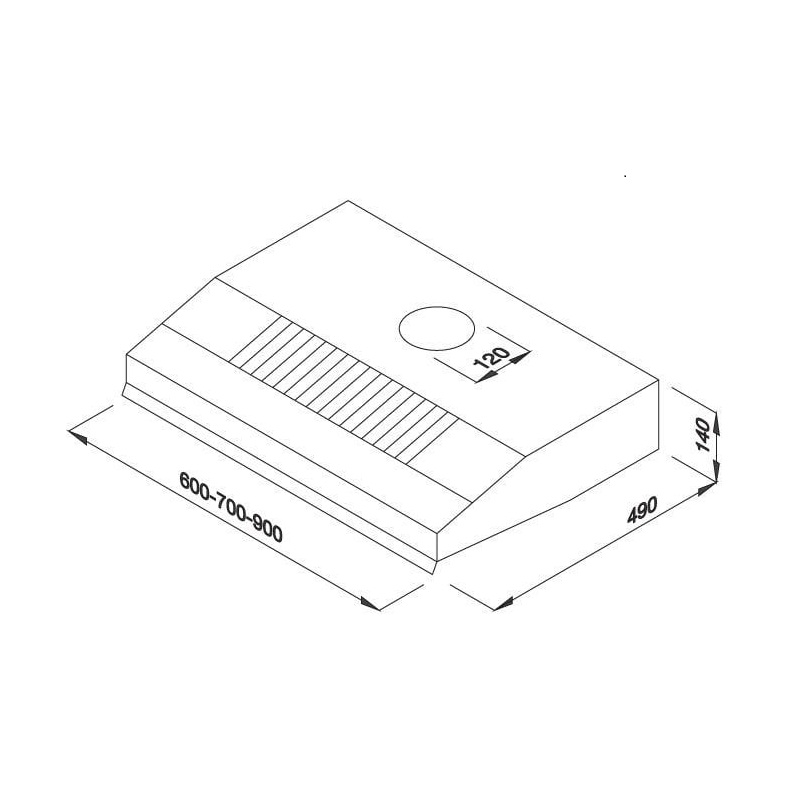 Máy hút mùi cổ điển Malloca H342-900 New