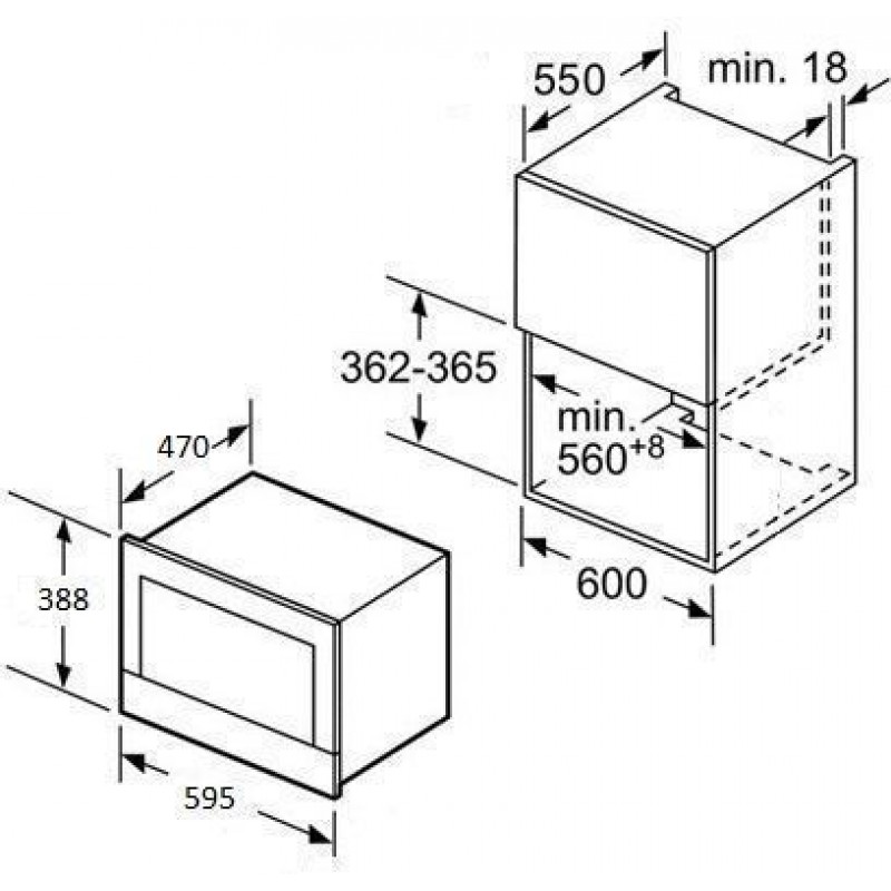 Lò vi sóng kết hợp nướng Hafele HM-B38B