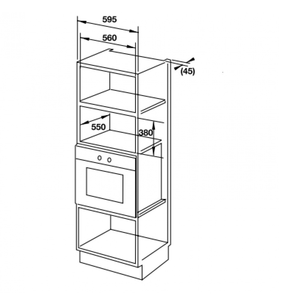 Lò vi sóng kết hợp nướng Hafele HM-B38C