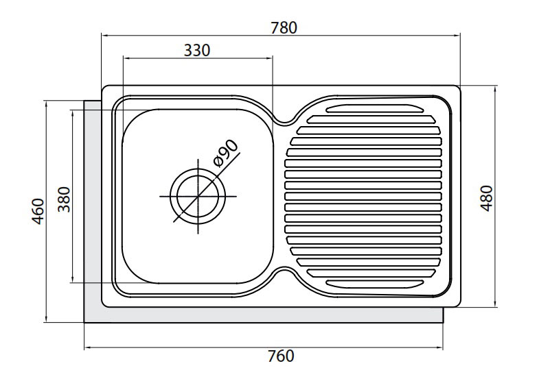 Chậu rửa Cata CD-1