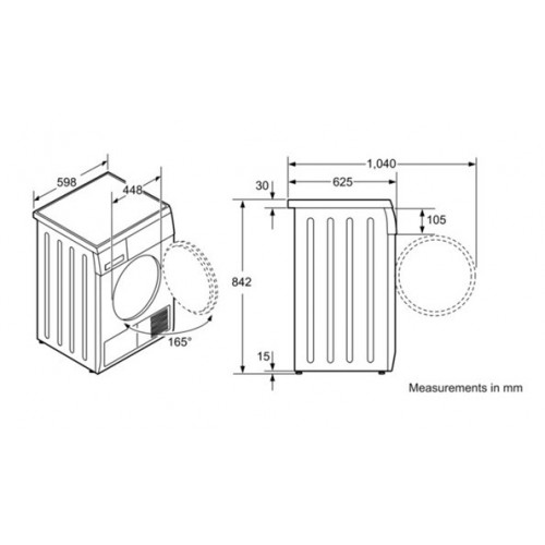 Máy sấy quần áo Bosch WTA74200SG