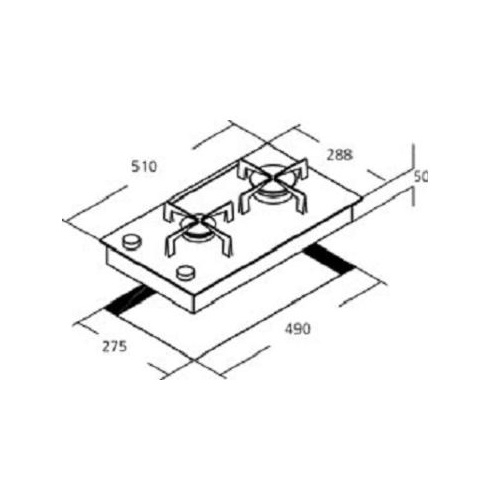 Bếp gas âm CATA L 302 CI