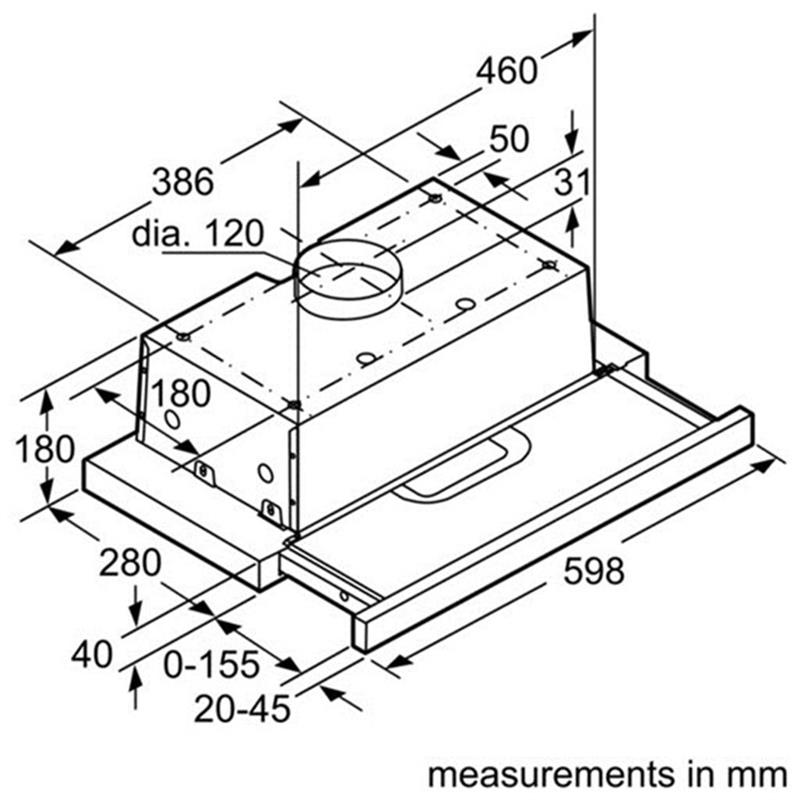 Máy hút mùi Bosch HMH.DHI623GSG