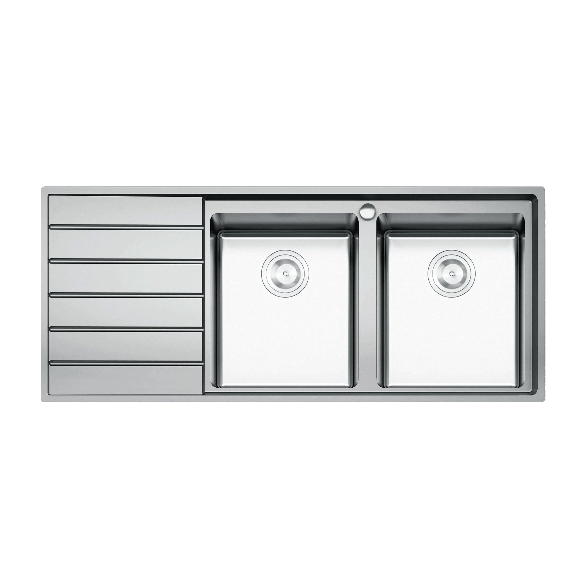 European sink Premium KS11650 2B – Bàn tráiSiphon, giá úp bát inox