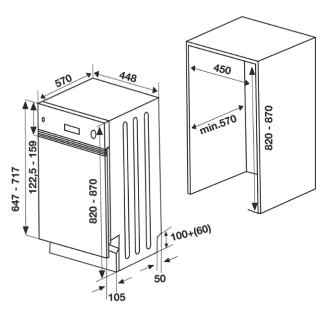 Máy rửa bát Hafele HDW-HI45A